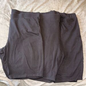 Torrid size 4 bike shorts - set of 3 with pockets - 11” inseam